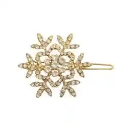 گیره مو طرح گل چند پر نگینی مدل ZV 136