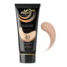 ضد آفتاب کرم پودری مناسب پوست چرب SPF40 بژ خیلی روشن فیتو وان