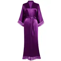 BABEYOND womens Lacerobes-long Kimono Robe