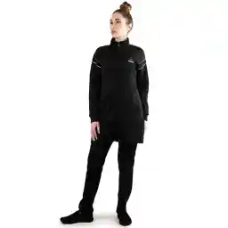 ست مانتو شلوار ورزشی زنانه طرح ریبوک L-330 NZD | مشکی