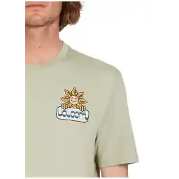 Yeşil Erkek Bisiklet Yaka T-Shirt A5012301_Volcom Fty Gardener Sgr Ti