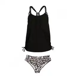 مایو شنا زنانه دوتکه دامنی 5784164- Fashion Concept NZD | مشکی/کرم