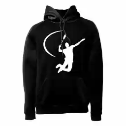 هودی ورزشی بدمینتون فشن لاین BDMNTN 25 | مشکی/سفید