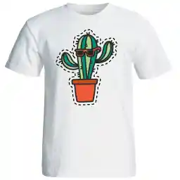 تی شرت آستین کوتاه زنانه شین دیزاین طرح کاکتوس کد 4429