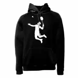 هودی ورزشی بدمینتون فشن لاین BDMNTN 02 | مشکی/سفید