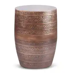 میز کناری SIMPLIHOME جانسن بوهو 15 اینچی فلزی لهجه بزرگ از جنس مس آنتیک، کاملا مونتاژ شده، برای اتاق نشیمن و اتاق خواب