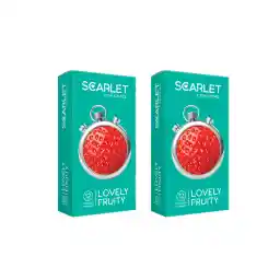 کاندوم اسکارلت مدل LOVELYFRUITY مجموعه 2 عددی