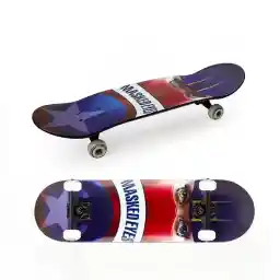 اسکیت برد نمایشی ACTION 2808 بزرگ 7-DZH ABEC | بنفش/قرمز