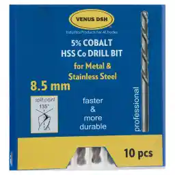مته فلز ونوس دی اس اچ سایز 8.5 میلی متر بسته 10 عددی