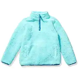 Amazon Essentials Girls and Toddlers' Sherpa Fleece Quarter-Zip Jacket