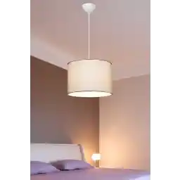 استوانه لوستر آویز بژ EFLIGHTDESIGN لامپ شیک مدرن