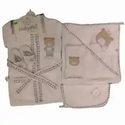 ست حوله 5 تکه نوزادی بی بی دال مدل بییر