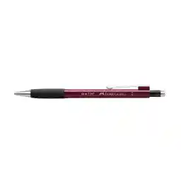 Faber-Castell Grip 1347 Versatil Kalem, 0.7 mm, Bordo, Ergonomik Tutuş, Yaylı Uç, Uzun Silgi, Modern Tasarım