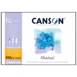 مقوا آبرنگ کانسون مدل Montval کد 300gsm سایز 29.7 × 21 سانتی متر بسته 12 عددی
