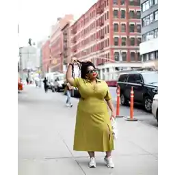 لباس زنانه با آستین پولو روغن زیتون The Drop توسط @essiegolden