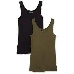 تانک باریک زنانه Amazon Essentials، بسته 2 عددی