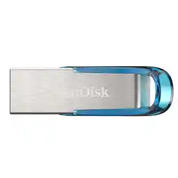 فلش درایو SanDisk Ultra Flair USB 3.0 128 گیگابایت (قاب فلزی مقاوم و شیک، محافظت از رمز عبور، خواندن 150 مگابایت بر ثانیه) آبی فلش درایو SanDisk Ultra Flair USB 3.0 128 گیگابایت (قاب فلزی مقاوم و شیک، محافظت از رمز عبور، خواندن 150 مگابایت بر ثانیه) آبی