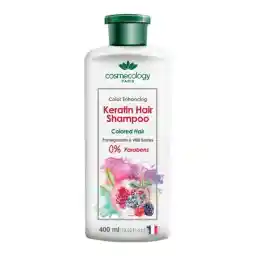 شامپو کراتینه موهای رنگ شده حاوی عصاره انار کاسمکولوژی