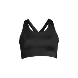20990-901 Crossback Sports Bra Kadın Siyah U Yaka Normal Kalıp Sporcu Sütyeni