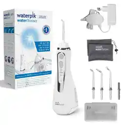 Waterpik Cordless Advanced Waterflosser met 3 Drukinstellingen, Apparaat voor het Verwijderen van Tandplak, Ideaal voor Reizen en Kleinere Badkamers, Met Oplaadbare Accu, Wit (WP-560EU)