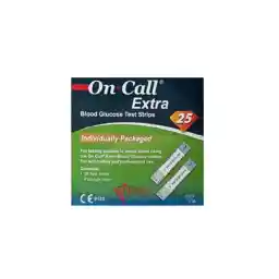 نوار دستگاه تست قند آنکال اکسترا مدل sensor بسته 25 عددی