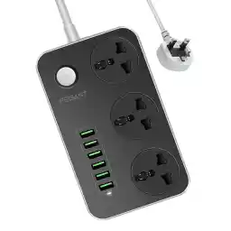 PEGANT Wifi Smart Power Strip Extension Cord Surge Protector Socket Multi Plug, Compatible with Alexa & Google Assistant, 3 Universal Electrical Outlets, 30W USB-C Fast Charging, 4 USB-A, 2M Cable