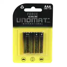 باتری نیم قلمی یونومات مدل Force بسته 4 عددی