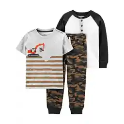 ست لباس بازی 3 تکه کودکان نوپا و پسر بچه های پسر ساده Simple Joys توسط Carter's Toddlers