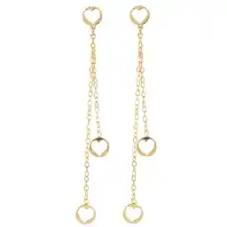 گوشواره طلا 18 عیار زنانه رزا مدل EG114