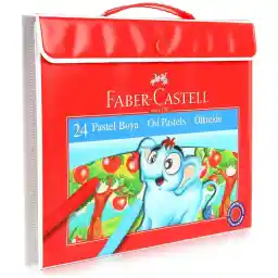 Faber-Castell Taşınabilir Çantalı Pastel Boya Seti, 24 Renk, Yumuşak ve Rahat Kullanım, Canlı Renkler, Kağıt ve Taş Üzeri Uygun