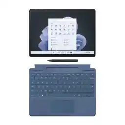 تبلت مایکروسافت مدل Surface Pro 9 i7 ظرفیت 256 گیگابایت رم 16 گیگابایت با کیبورد Signature Ice Blue و قلم Slim Pen 2 تبلت مایکروسافت مدل Surface Pro 9 i7 ظرفیت 256 گیگابایت رم 16 گیگابایت با کیبورد Signature Ice Blue و قلم Slim Pen 2
