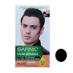 کیت رنگ مو گارنیک شماره 1 حجم 50 میلی لیتر رنگ مشکی طبیعی