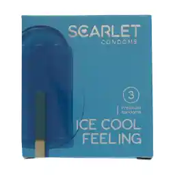 کاندوم اسکارلت مدل ICE COOL FEELING بسته 3 عددی