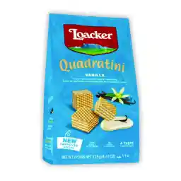 Loacker Quadratini Vanilla Wafer, 125 Gm
