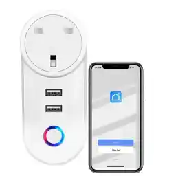 UanTii WiFi Smart Plug Tuya Smart Socket Timer Schedule Socket for Smart Home App Remote Control Compatible with Amazon Alexa Google Assistant Siri 16A