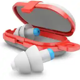 Alpine SwimSafe - گوش گیر شنا - ضد آب - جلوگیری از گوش درد - گوش گیر مناسب برای دوش گرفتن - قابل استفاده مجدد - آبی - SNR 10 dB - 1 جفت