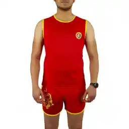 ست لباس ووشو Wesing BYT | قرمز/زرد