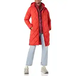 کت لحاف دار الماسی سنگین وزن زنانه Amazon Essentials تا روی زانو