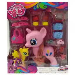 عروسک طرح اسب پونی مدل XQB1168 ارتفاع 24 سانتیمتر