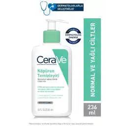 شوینده کف کننده CeraVe با محتوای سرامید برای پوست های معمولی و چرب صورت بدن 236 میلی لیتر