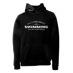 هودی ورزشی شنا فشن لاین SWM 81 | مشکی/سفید