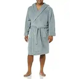 Amazon Essentials Men's Mid-Length Plush Robe