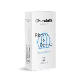 کاندوم خاردار و شیاردار ضخامت نرمال با ماده تاخیری دابل 12 عددی اسانس وانیل | چرچیلز