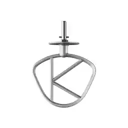 قلاب K کنوود ساخته شده از آلومینیوم KAT50.000CA، لوازم جانبی لوازم آشپزخانه کنوود، غذاساز، المنت همزن مناسب برای تمامی غذاسازها، قابل شستشو در ماشین ظرفشویی، آلومینیوم، نقره