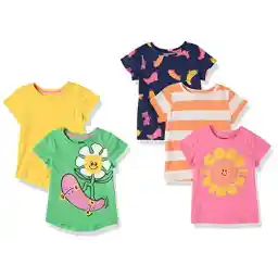 Amazon Essentials Girls Short-Sleeve T-Shirts