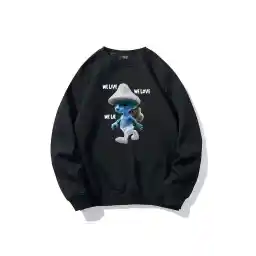 مجموعه BRZ یونیسکس گربه اسمورف بزرگ We Live We Love We Lie سویشرت