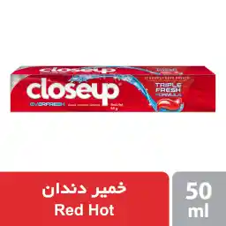 خمیر دندان طراوت بخش کلوس آپ مدل Red Hot حجم 50 میلی لیتر