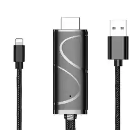 کابل تبدیل لایتنینگ به HDMI میراسکرین مدل LD16 طول 1.8 متر