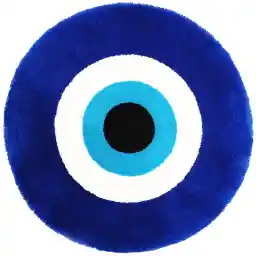 پادری فرش مریم مدل دایره بزرگ طرح چشم نظر سایز 67x67 سانتی متر