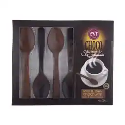 شکلات شیری و شکلات تلخ قاشقی الیت - 54 گرم